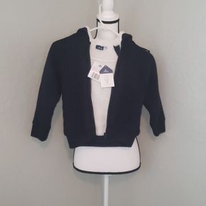 NWT My Chicco zipped sweater lined with hood